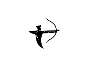 Logotipo Del Tirador Negro
