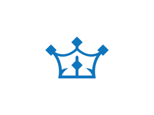Logotipo De La Corona Azul Digital