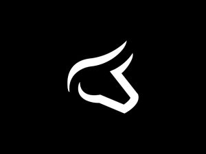 Head White Bull Logo