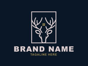 Deer Monoline Logo