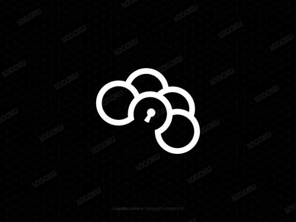 Logotipo De Nube Blanca De Seguridad