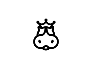 Logotipo Del Hipopótamo Reina Negra