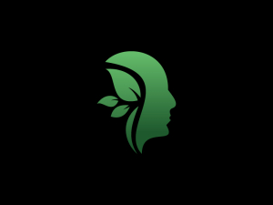 Logotipo De Cabeza Ecológica