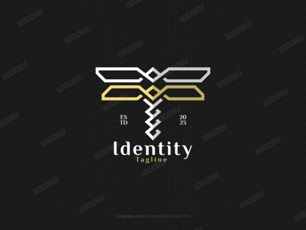 Stylized Dragonfly Logo