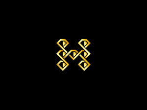 Logotipo De Nudo De Diamante Letterl H