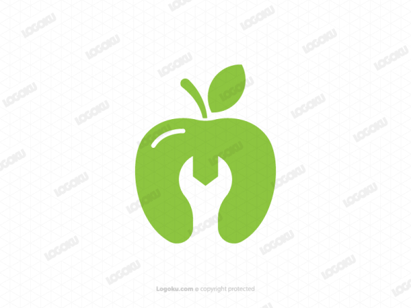 Logotipo De Apple Con Llave Inglesa