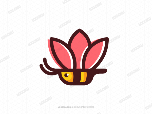 Bee Flower Logo