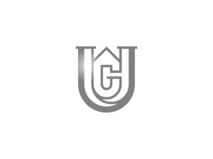Letter Ug Gu Home Logo