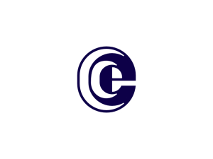 Anfängliches geometrisches E-Logo