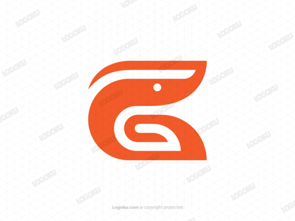 Stylish G Shrimp Logo