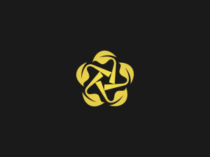 Golden Star Leaf Logo