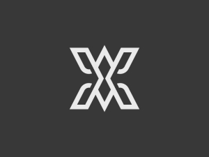 Modernes Buchstaben-X-Logo