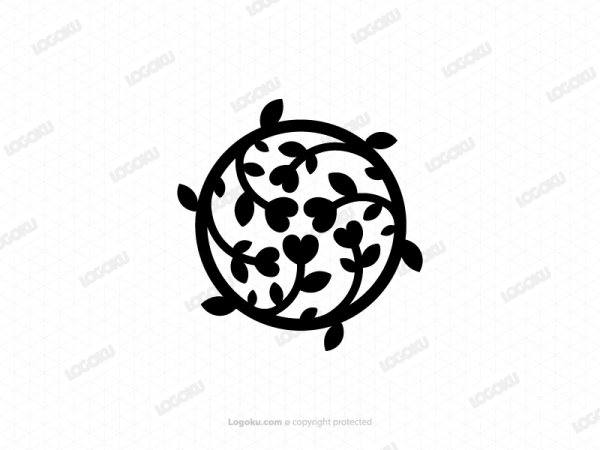 Circle Flower Of Love Logo
