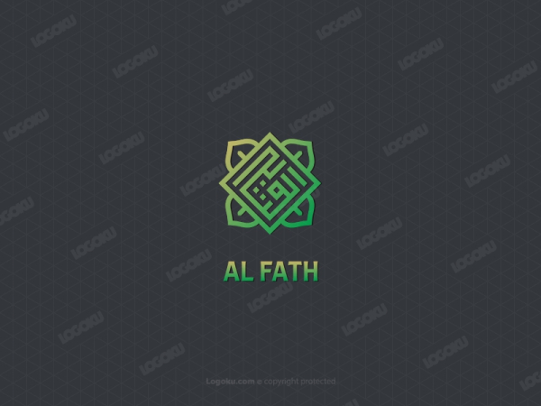Al Fath Square Kufi Kalligraphie-Logo