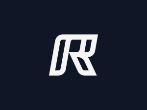 شعار حرف R أنيق
