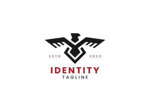 Stilvolles Adler-Logo