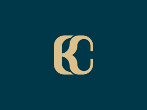 Logotipo Elegante Del Monograma Ck O Kc