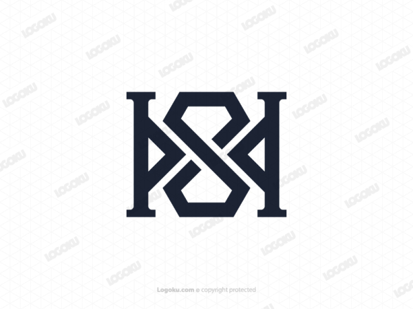 Infinity Diamond Letter H Logo
