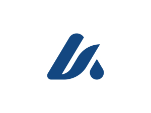 Logotipo De La Letra Au Drop