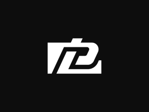 Modernes Pl- oder Lp-Monogramm-Logo