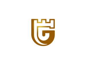 Buchstabe G-Schloss-Logo