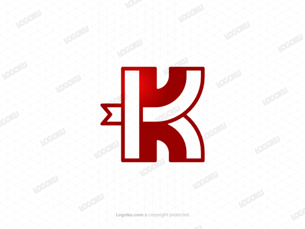 Buchstabe K-Lesezeichen-Logo