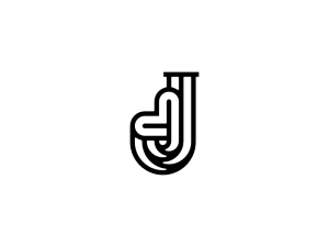 Letter J Love Logo
