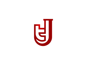 Letra Jt Tj Logotipo