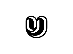 Buchstabe U geometrisches Logo