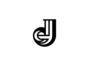 Buchstabe Ej Je Logo