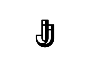 Lettre Ij Ji Logo