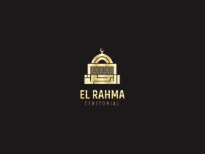Logotipo De Caligrafía Cuadrada El Rahma Kufi