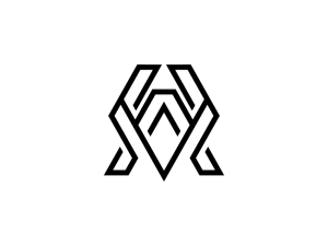 Modernes Av- oder Va-Logo