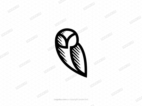 Black Barn Owl Logo