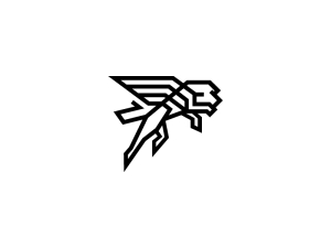 Wings Black Lion Logo