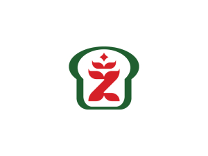 Buchstabe Z Bäckerei-Logo