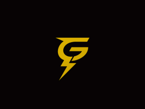 حرف G Thunderbolt Monogram