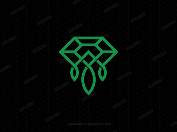Logotipo De Hoja De Diamante