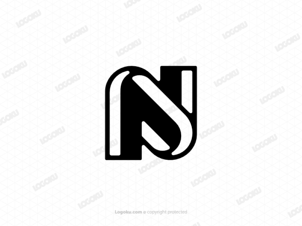 Inicial En Monograma Sin Logotipo