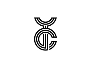 Buchstabe Yc oder Cy-Logo