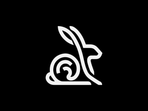 Logotipo Abstracto De Conejo