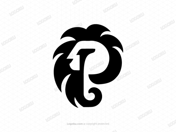 P Letter Lion Logo