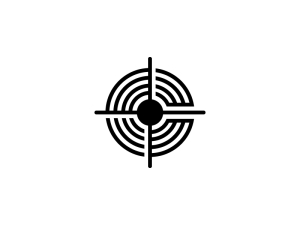 C Letter Target Logo. 