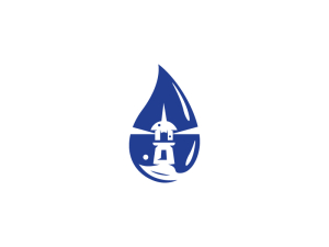 Logotipo Del Faro De Agua