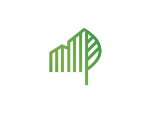 Logotipo De Bienes Raíces De Casa Ecológica