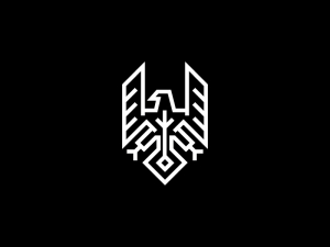 Heraldic White Eagle Logo