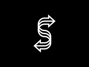 Pfeil-Buchstabe S-Logo