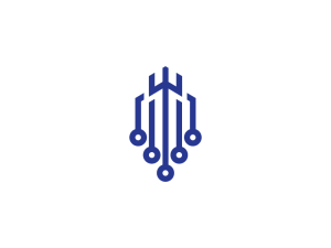 Cyber-Gebäude-Logo