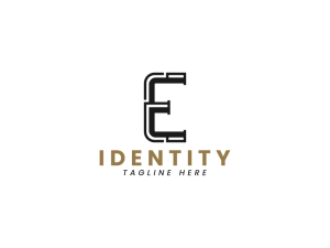 Elegantes Buchstaben-E-Logo