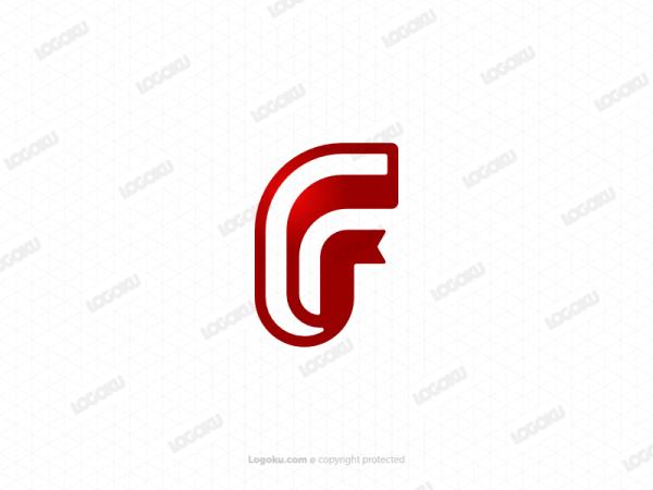 Logotipo De Marcador De Letra F